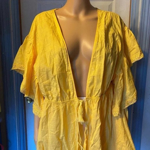 Shein Curve 100% Cotton Cover Up Top Women Size 1XL - Picture 6 of 6